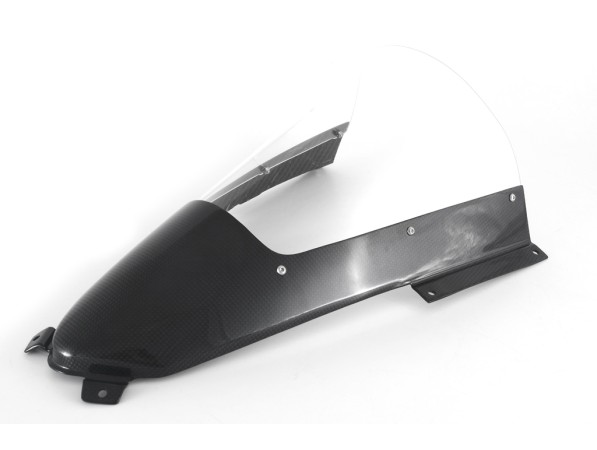 MD-V422-C52C CARBON WINDSCREEN - CLEAR + 30mm