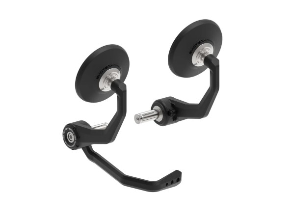 PRN015536-016059-016459-016469-016516-016518-04 Evotech Bar End Mirrors / Brake Protector (Retro) - Ducati Hypermotard 950 (2019+)