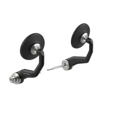 PRN016459-017175-018528-01 Evotech Handguard Bar End Mirrors (Retro) - Ducati DesertX (2022+)