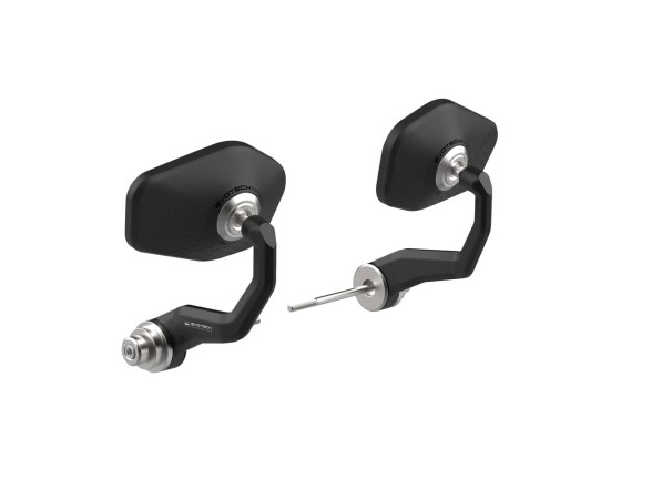  PRN016466-017175-018528-01 Evotech Handguard Bar End Mirrors (Sport) - Ducati DesertX (2022+)