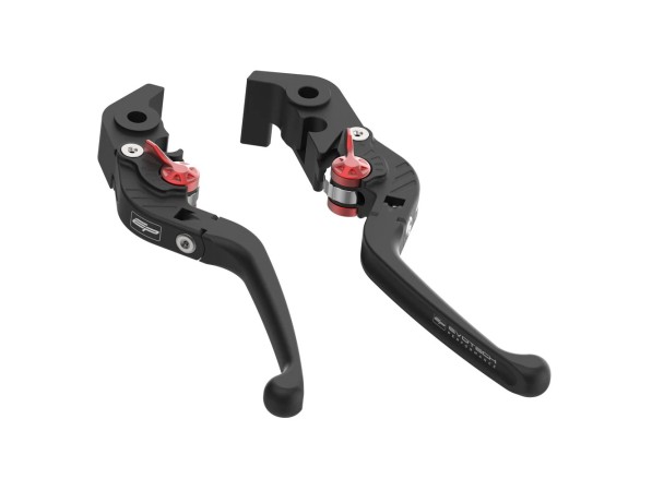 PRN002406-002408-60 Evotech Evo Folding Clutch and Brake Lever Set - Ducati Hypermotard 950 (2019+)