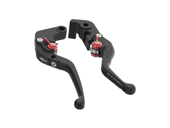 PRN002797-003452-08 Evotech Evo Folding Clutch and Short Brake Lever Set - Ducati Hypermotard 939 (2016 - 2018)