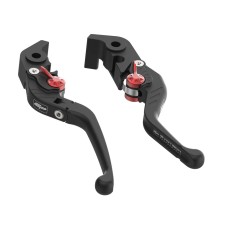PRN002407-002408-15 Evotech Evo Folding Clutch and Short Brake Lever Set - Ducati Diavel (2011 - 2018)