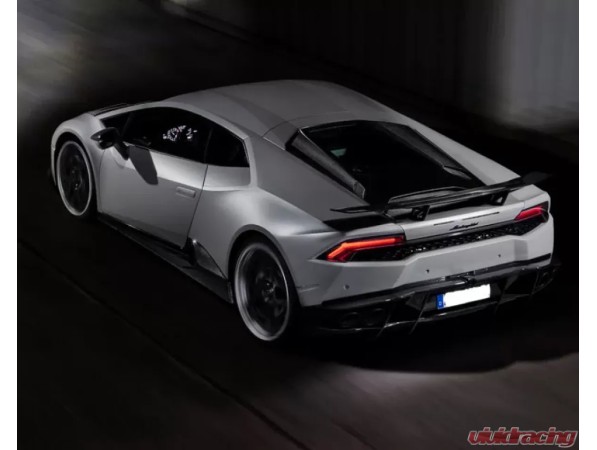 NOVITEC L6 222 29 Roof-Air-Scoop (Cars With Glass-Bonnet), Visible Carbon for LAMBORGHINI Huracan Coupe 2014-