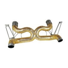NOVITEC L1 222 75 Exhaust System Race, Without Flap-Regulation, Gold-Plated Inconel for LAMBORGHINI Huracan Evo / Tecnica / Performante / STO / Sterrato
