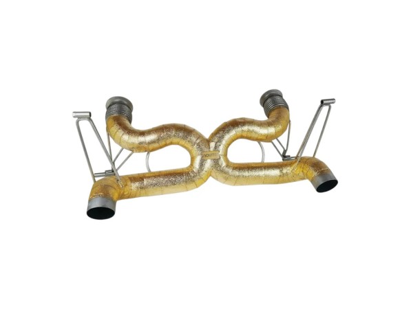 NOVITEC L1 222 75 Exhaust System Race, Without Flap-Regulation, Gold-Plated Inconel for LAMBORGHINI Huracan Evo / Tecnica / Performante / STO / Sterrato