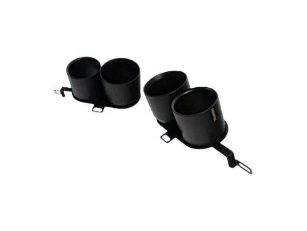NOVITEC L1 444 40 Tailpipes Set, Black for LAMBORGHINI Revuelto 2023-